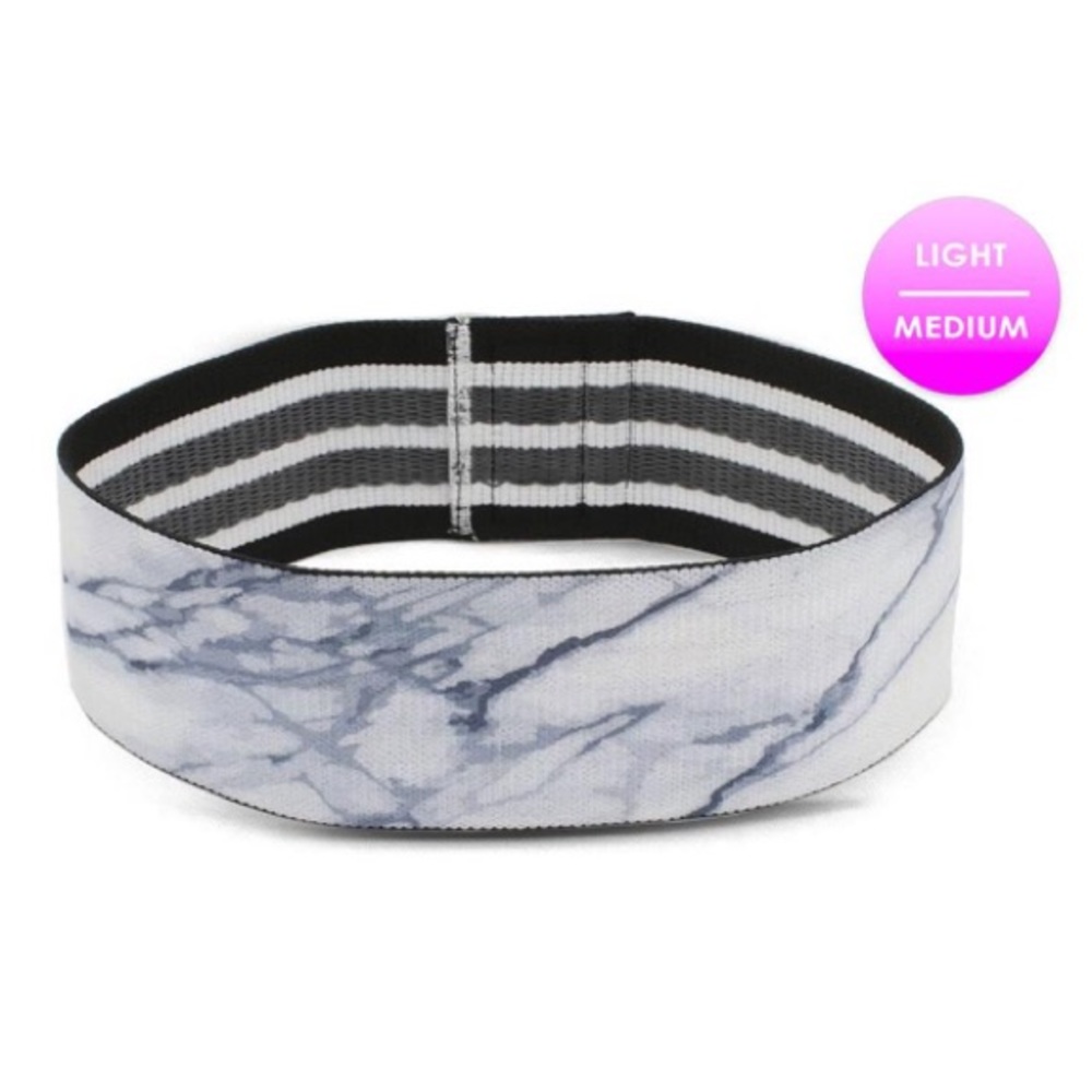 Suzie B Fitness White Marble Glute Band